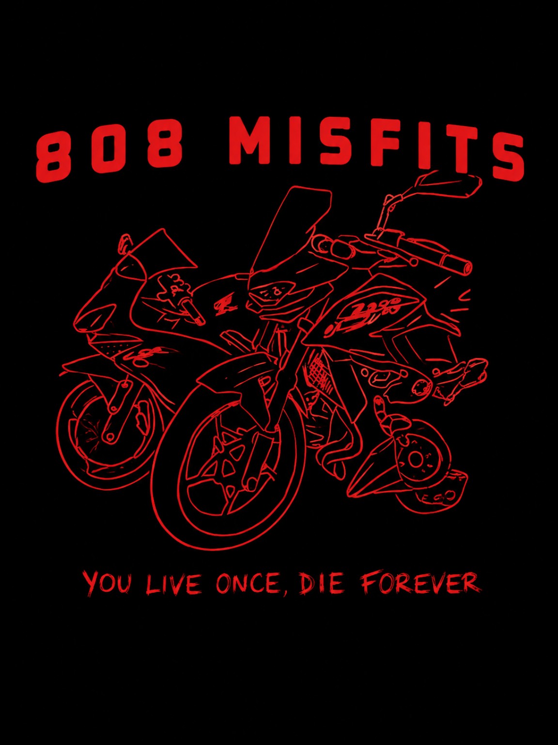 808 Misfits motorcycle artwork